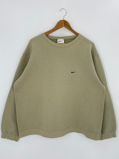 90’s NIKE Mini Swoosh Made in USA Size XL Vintage Sweat-shirt / 8160