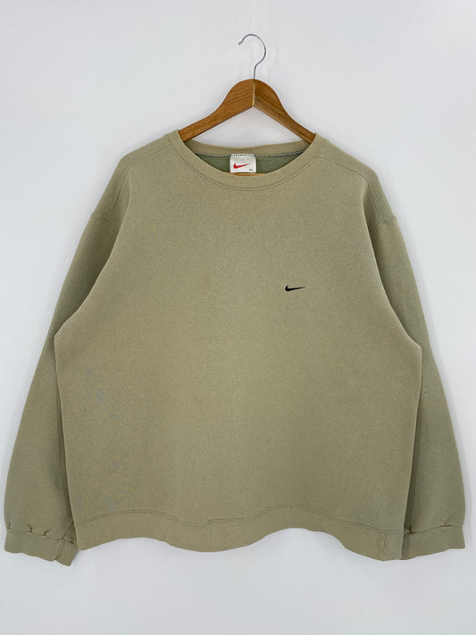 90’s NIKE Mini Swoosh Made in USA Size XL Vintage Sweat-shirt / 8160