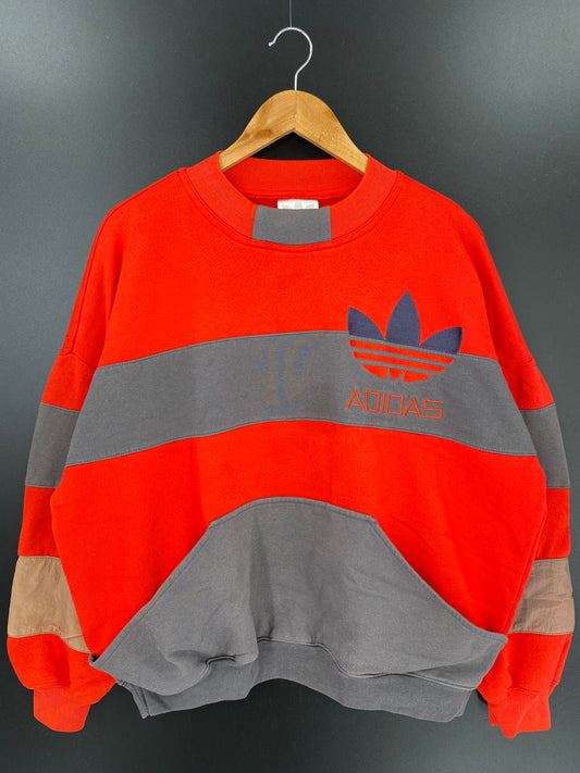 90's ADIDAS  Size (Approx.S-M)Vintage Short Length Sweat-Shirt / k207