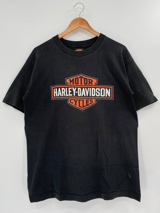 1998' HARLEY DAVIDSON Made in USA Size L Vintage T-Shirts / K1406