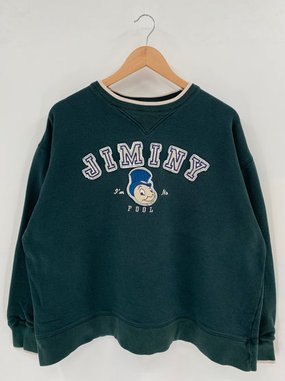 Vintage DISNEY JIMINY Size L Sweat-shirt / K2353