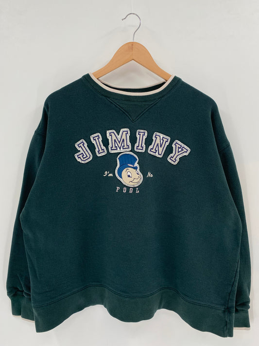 Vintage DISNEY JIMINY Size L Sweat-shirt / K2353