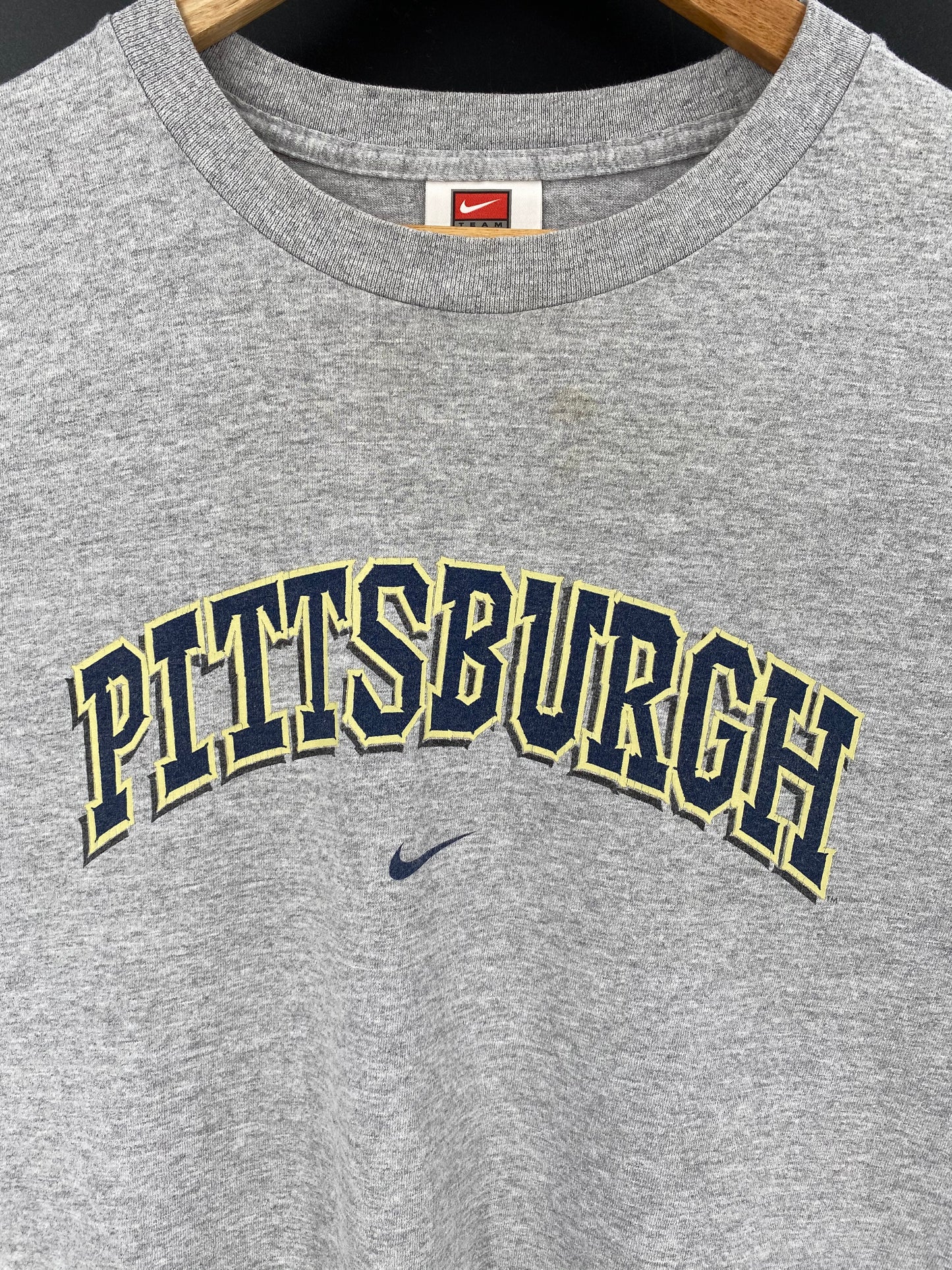 90’s NIKE PITTSBURGH Made in USA Size XXL Vintage Long Sleeve T-shirt / 7707