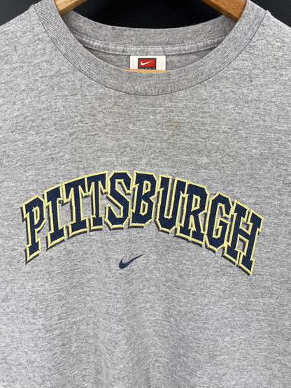 90’s NIKE PITTSBURGH Made in USA Size XXL Vintage Long Sleeve T-shirt / 7707