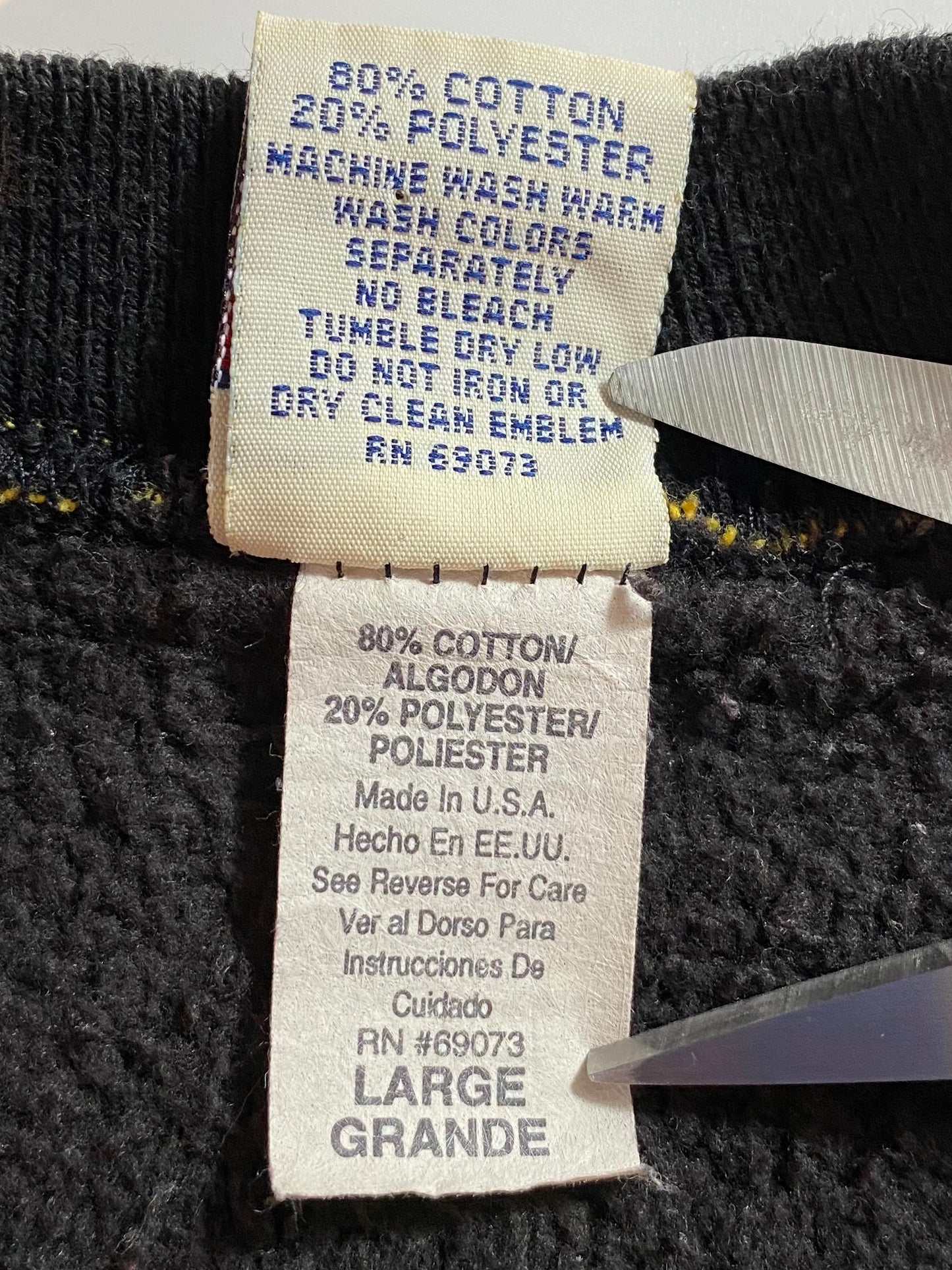 90's STEELERS Made in USA Size L Vintage NFL Sweat-shirt / 9428