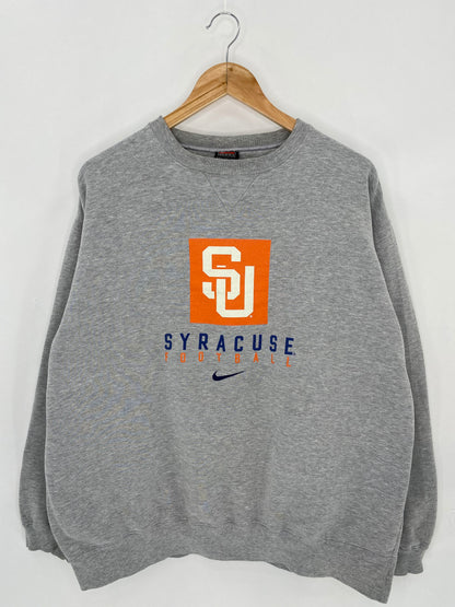 90’s NIKE SYRACUSE FOOTBALL Size XL Vintage Sweat-shirt / 6566