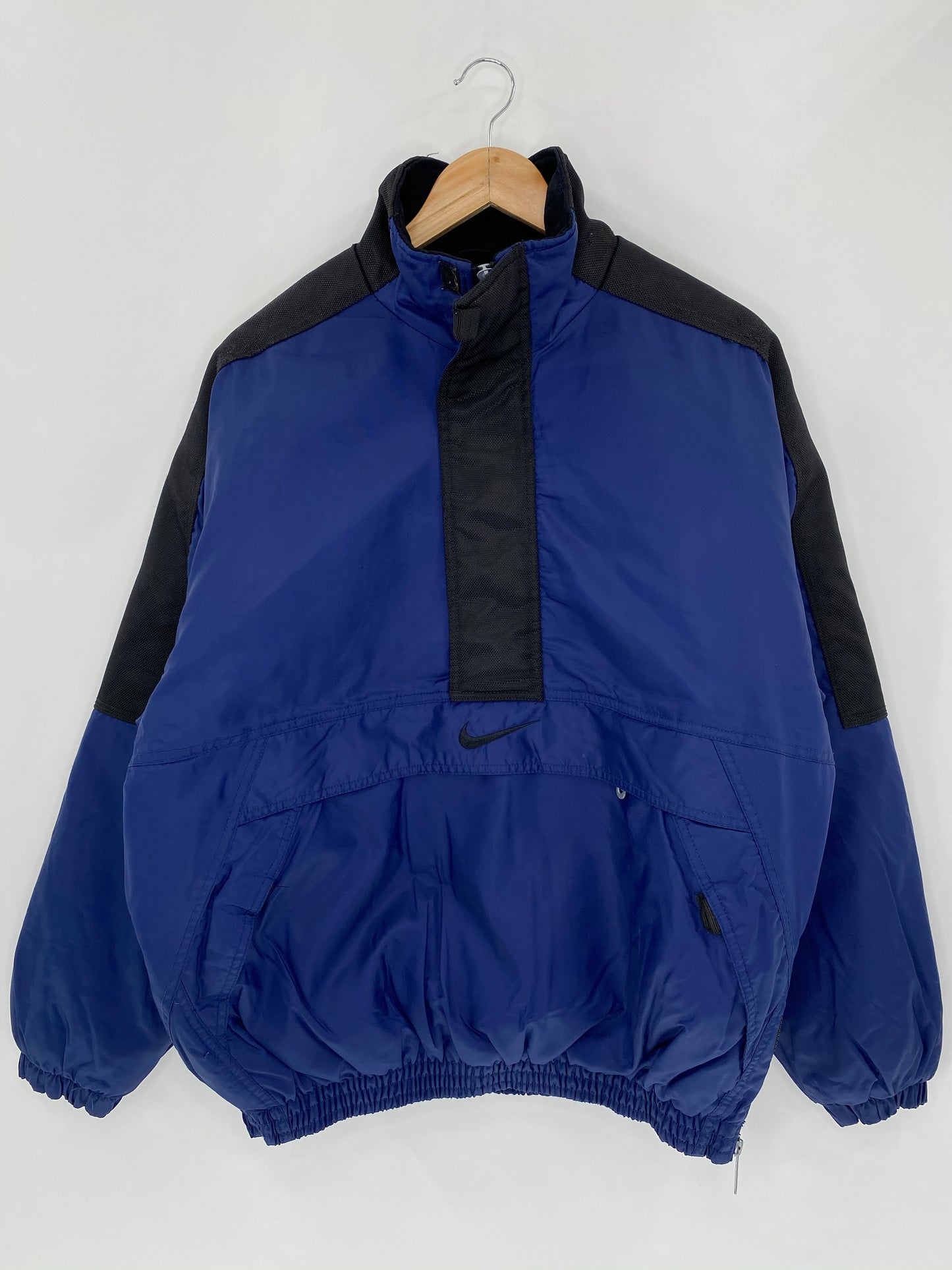 90’s NIKE Half-Zip Size M Vintage Padded Half Zip Nylon-Jacket / 5723