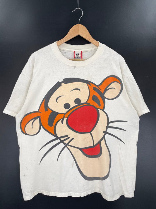 90’s DISNEY TIGGER Made in USA Approx. Size XL Vintage T-Shirts / A4432