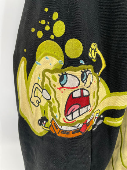 Vintage SPONGEBOB  SQUAREPANTS Size XL Racing Jacket / k2370
