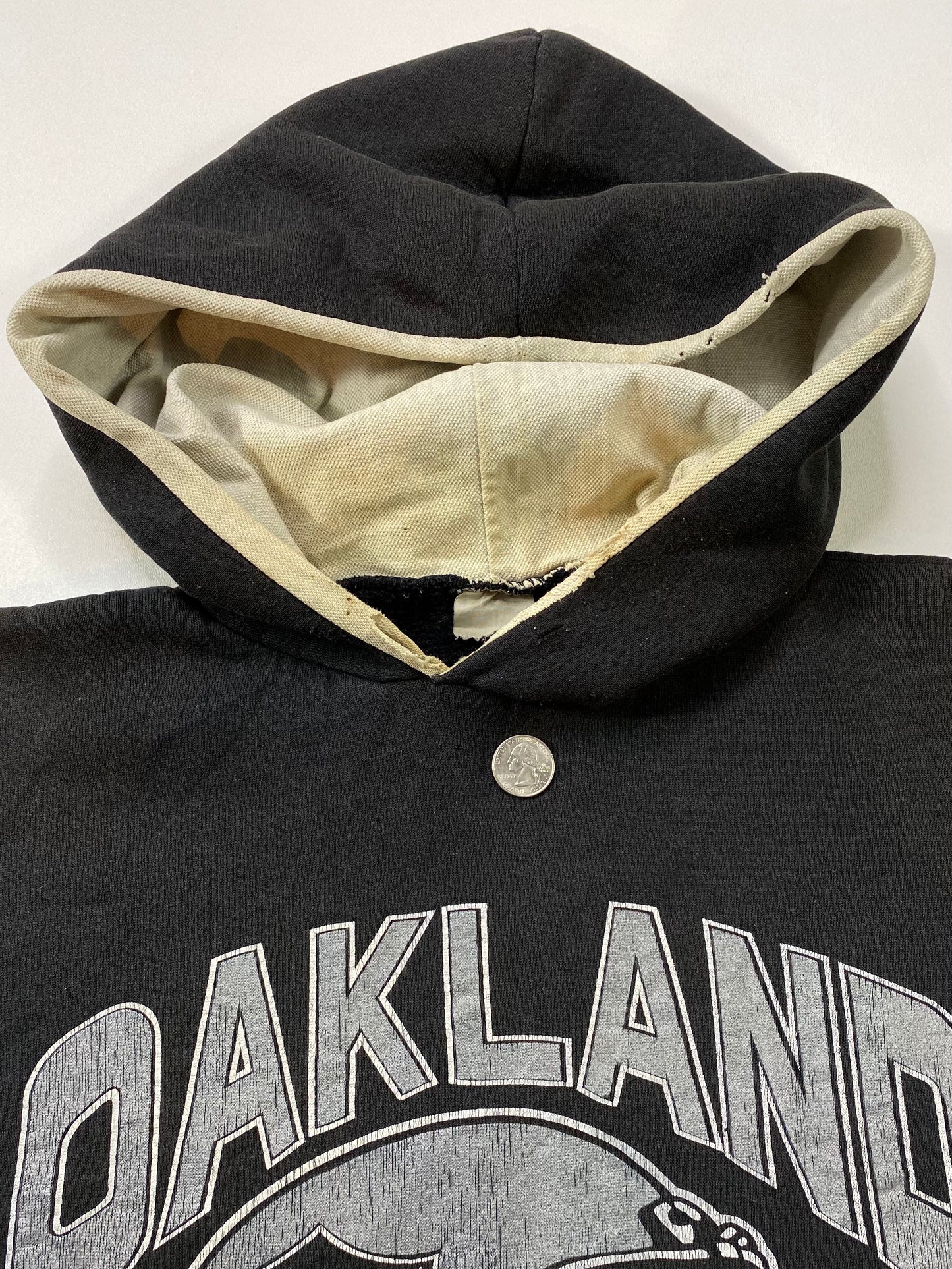 90's OAKLAND RAIDERS Size Approx. L~XL Vintage Hoodie Sweat-shirt / 6360