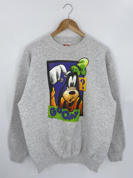 90’s DISNEY GOOFY Made in USA Size L Vintage Sweat-shirt / k6002