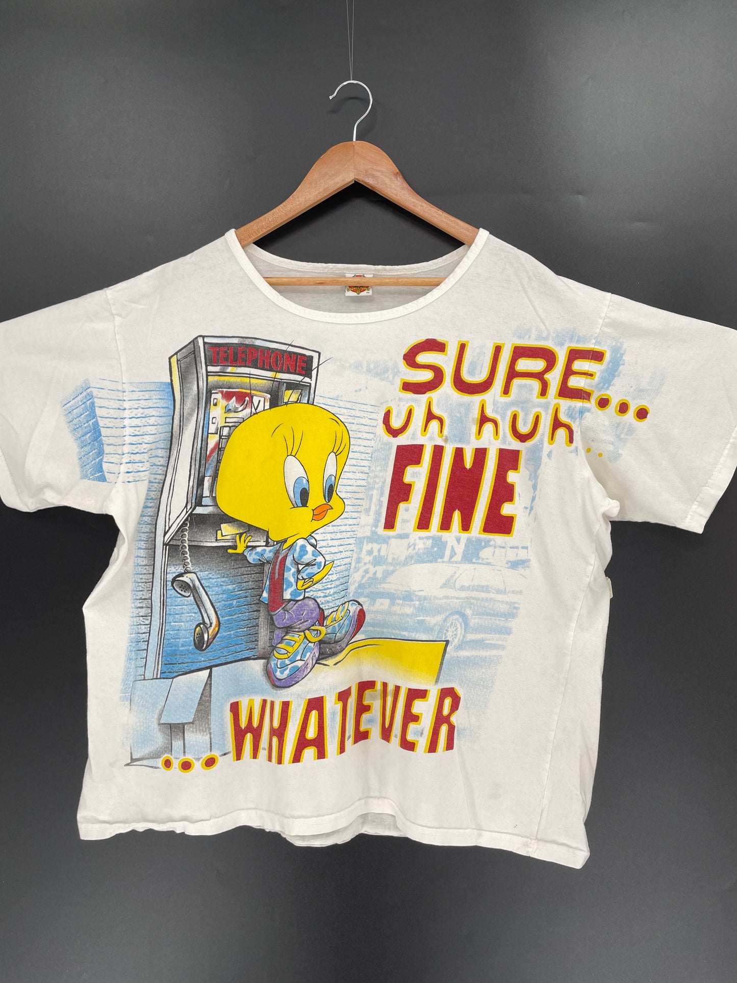 1998 LOONEY TOONS TWEETY Size Approx.XL Vintage T- Shirts / K351
