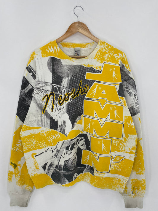 90's BASKETBALL JAMMIN’ Made in USA Size XL Vintage Sweat-Shirt   / 5839