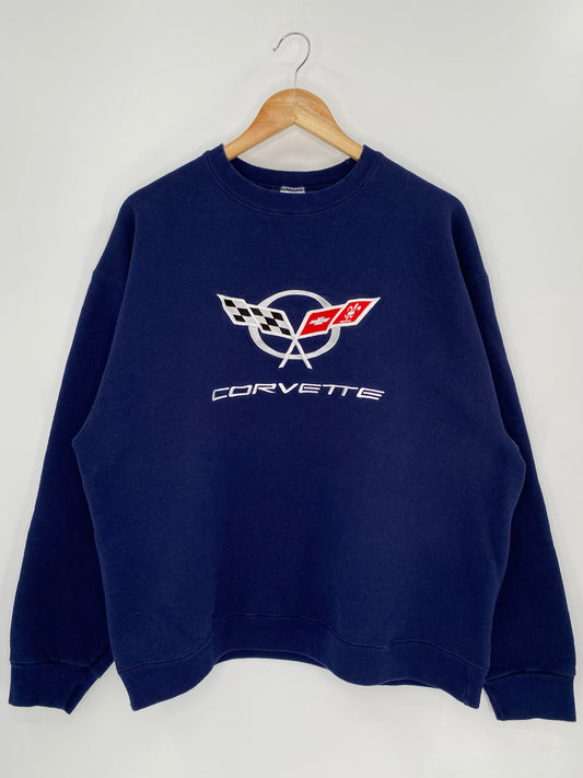 Vintage CORVETT  Size XL Racing Sweat-shirt / 9663