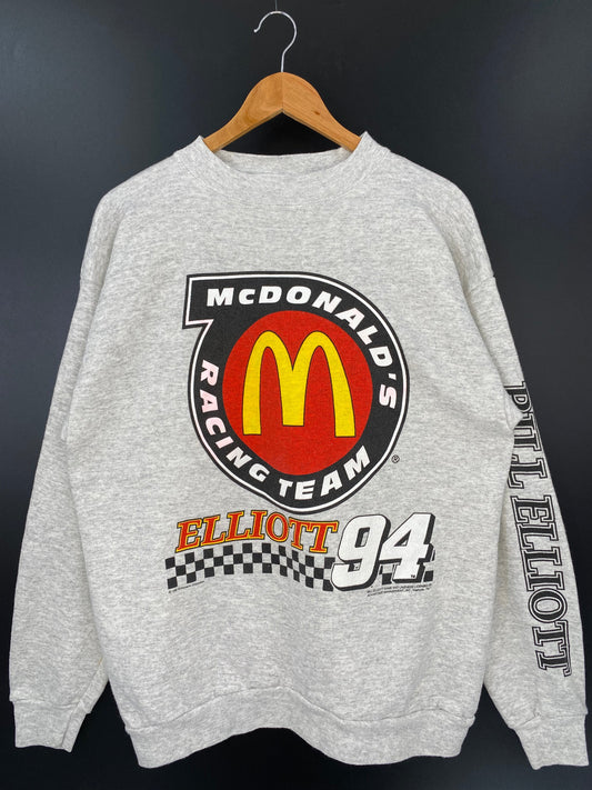 90's BILL ELLIOTT x MCDONALD'S Size XL Racing Sweat-shirts / A4810
