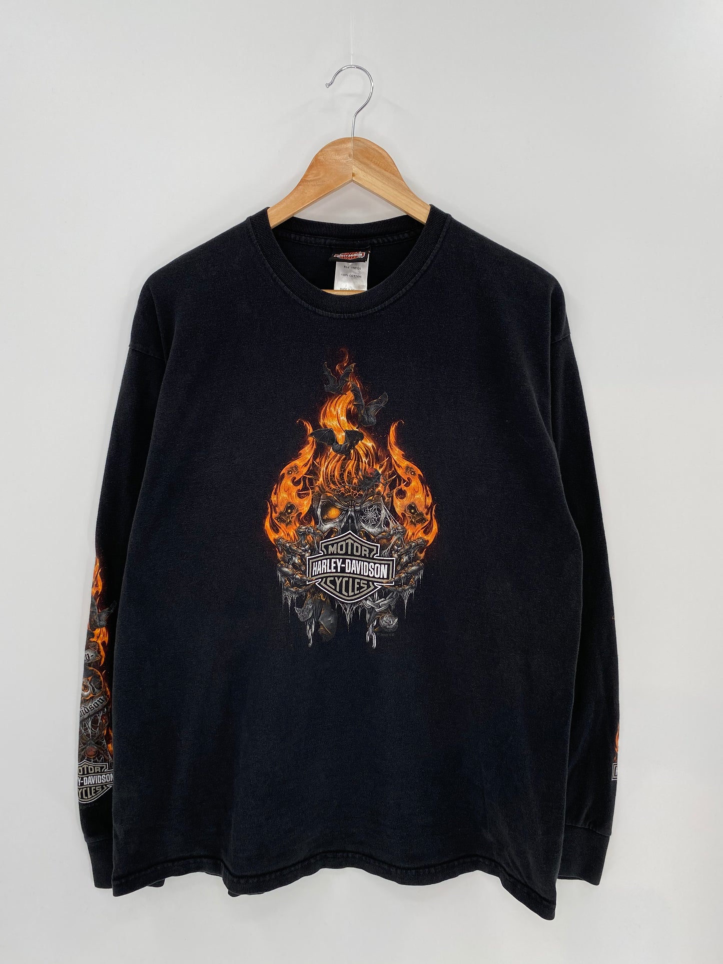 2013 Harley Davidson Made in USA Size XL Vintage Long Sleeve T-Shirt / 7893