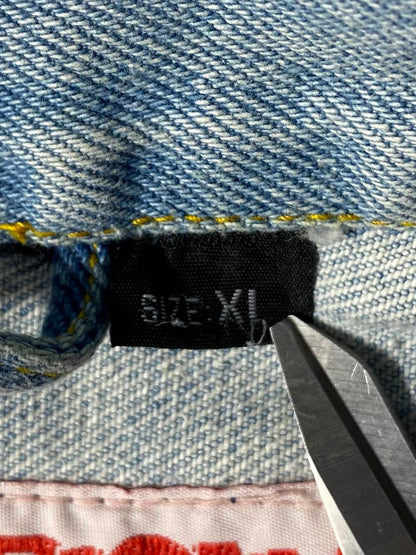 90's SNOOPY Size XL Vintage Denim Jacket  / K6740