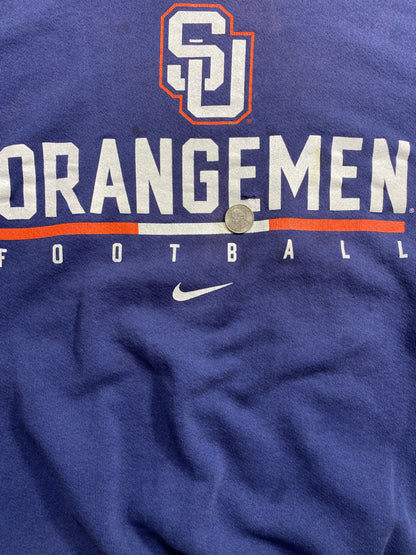 90’s NIKE Syracuse Orange Football Made in USA  Size XL Vintage Sweat-shirt / 7164