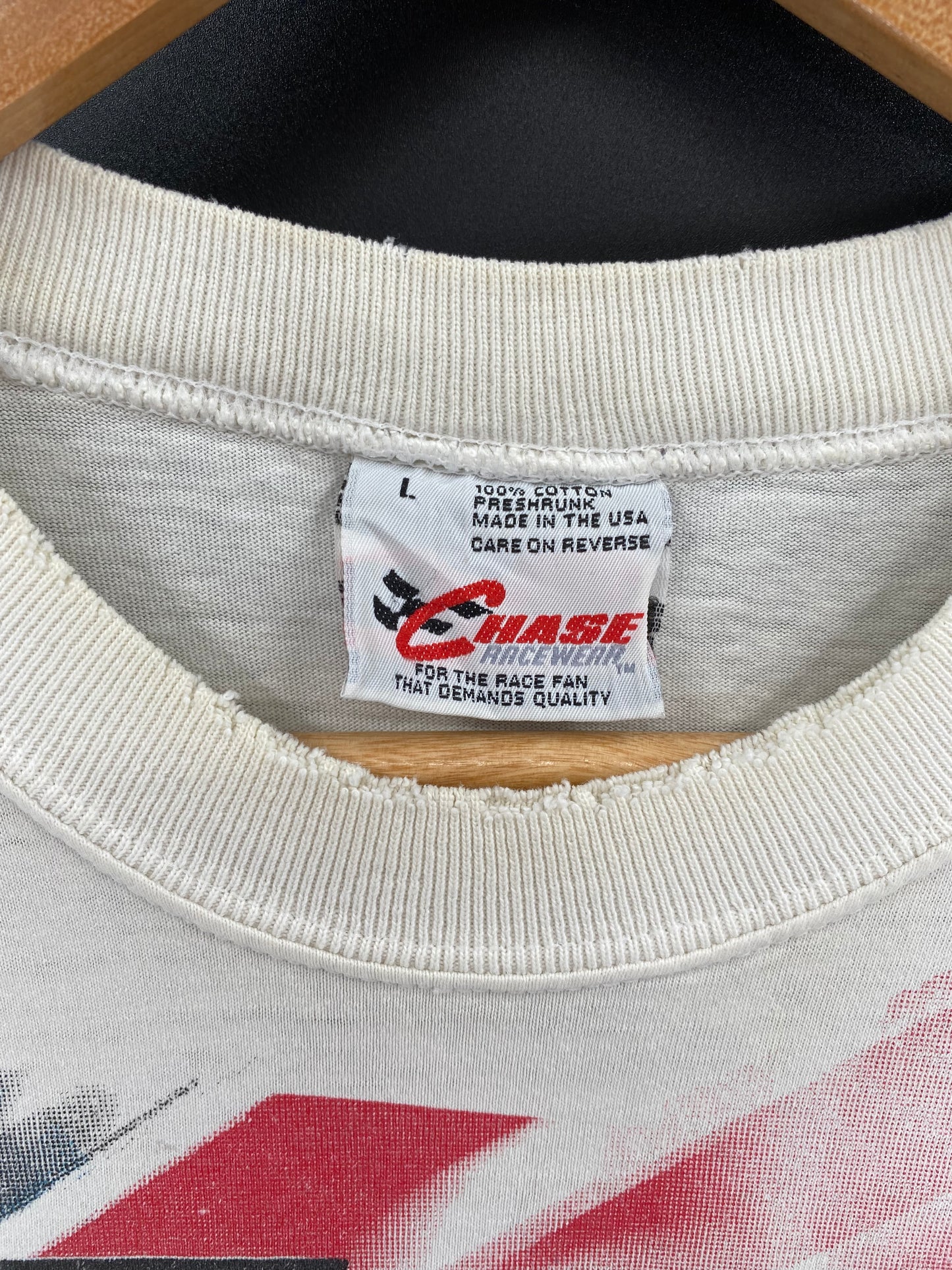 1997 DU PONT NASCAR  Made in USA Size L Vintage Racing T-shirt / 9455