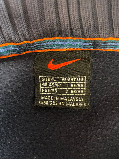 00’ NIKE EURO MINI SWOOSH Size XL Vintage Half-zip Sweat-shirt  / K8189