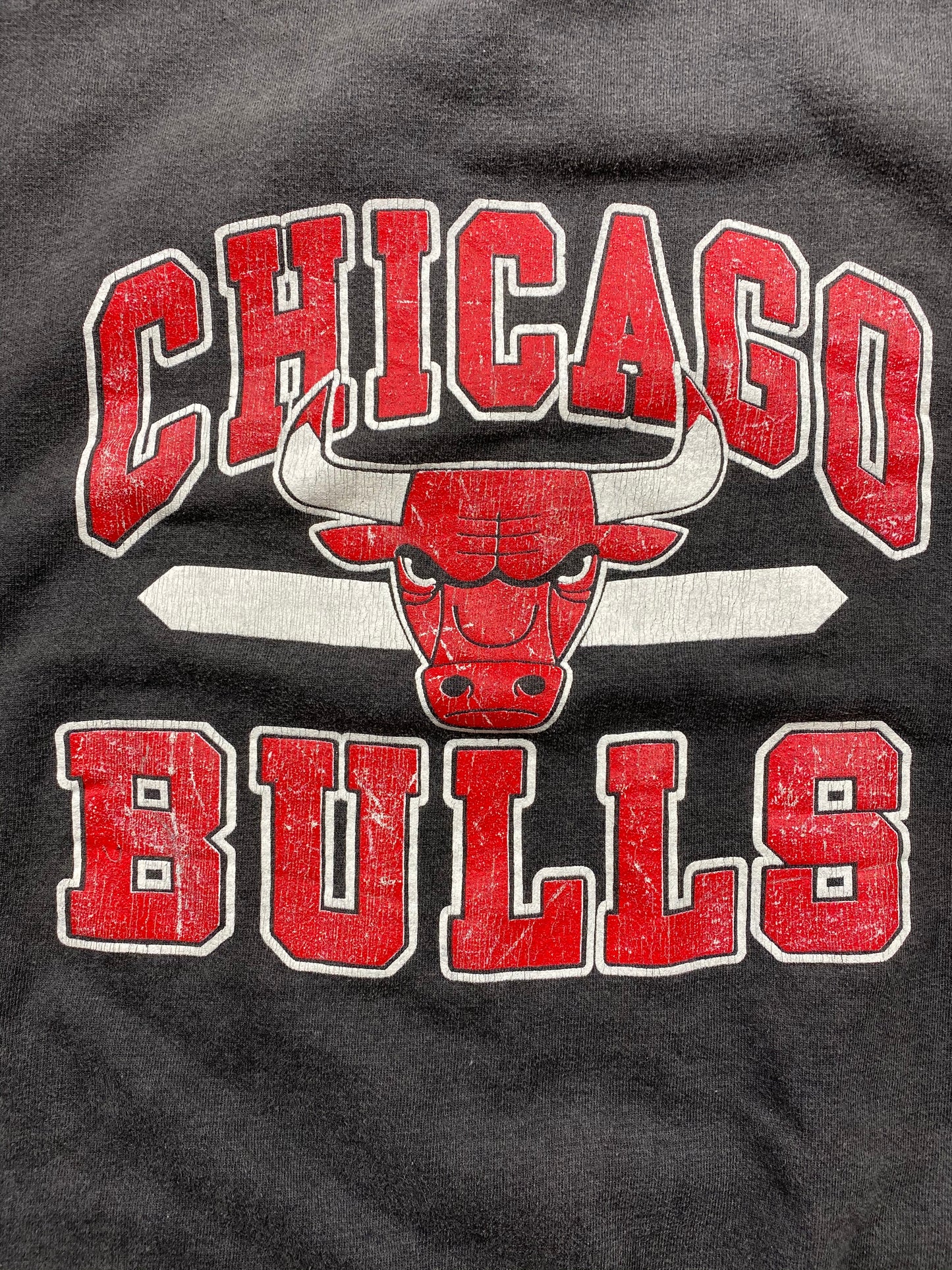 90’s CHICAGO BULLS Size Approx. XL Vintage NBA Sweat-Shirt   / 5846