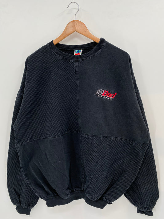 90’s BUD RACING No tag (Approx. Size XXL) Racing Sweat-Shirts / K2621