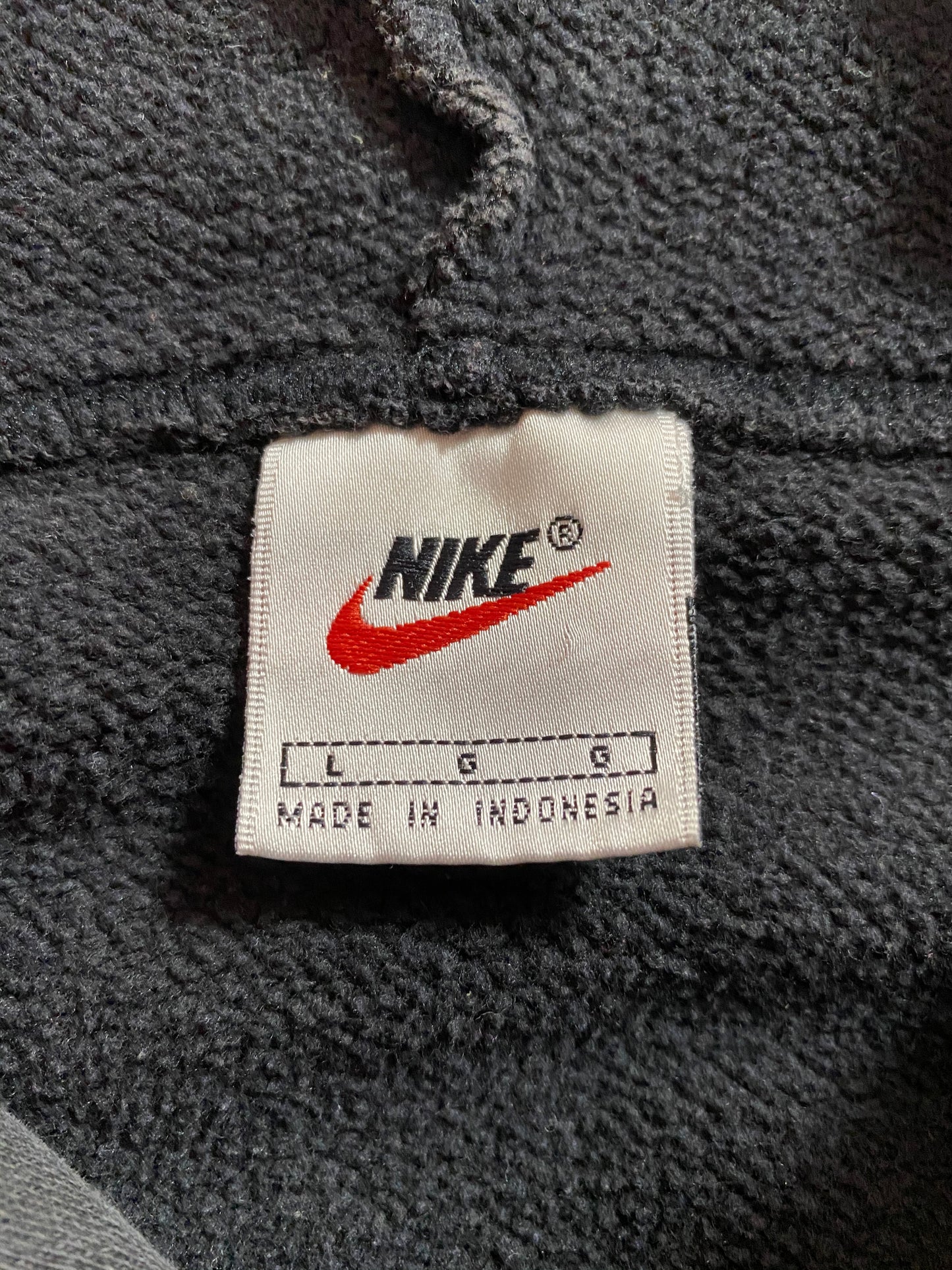 90’s NIKE Mini Swoosh Size L Vintage Half-zip Hoodie Sweat-shirt/ 9221