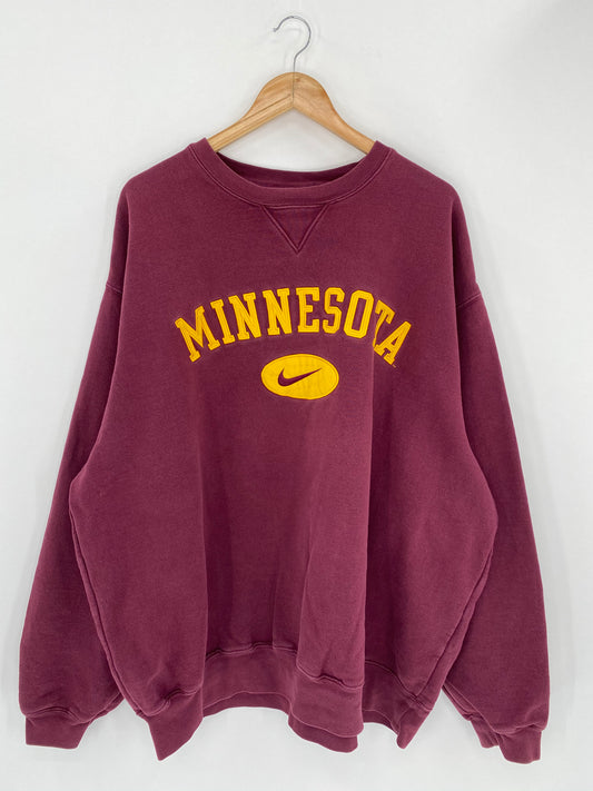 90’s NIKE MINNESOTA Size XXL Vintage Sweat-Shirt / 5402