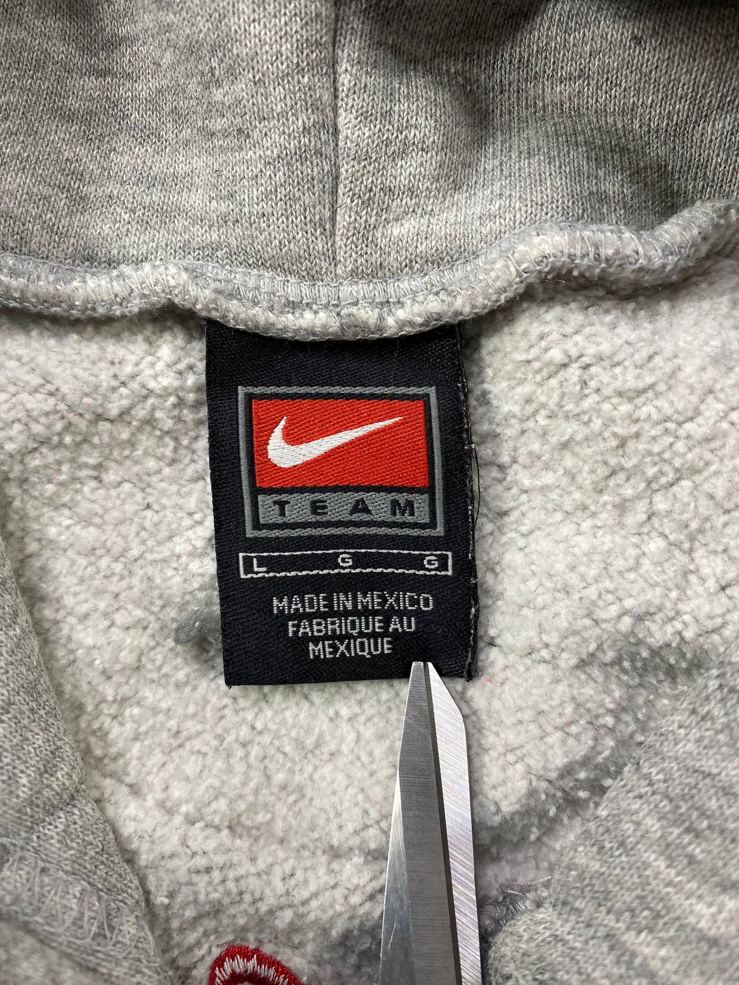 90’s NIKE NEBRASKA Size L Vintage Hoodie Sweat-shirt / 6353