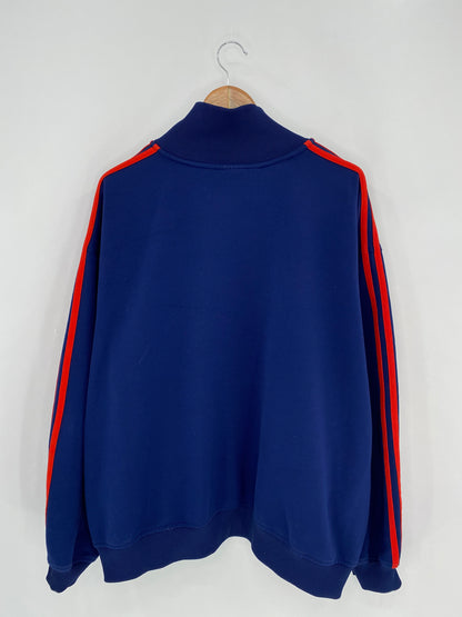90's ADIDAS Size XXL Vintage Half Snap Jersey  / 7462