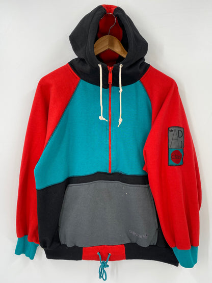 90’s ADIDAS Size No Tag(Approx.M) Vintage Half Zip Hoodie Sweat-shirt  / A5827