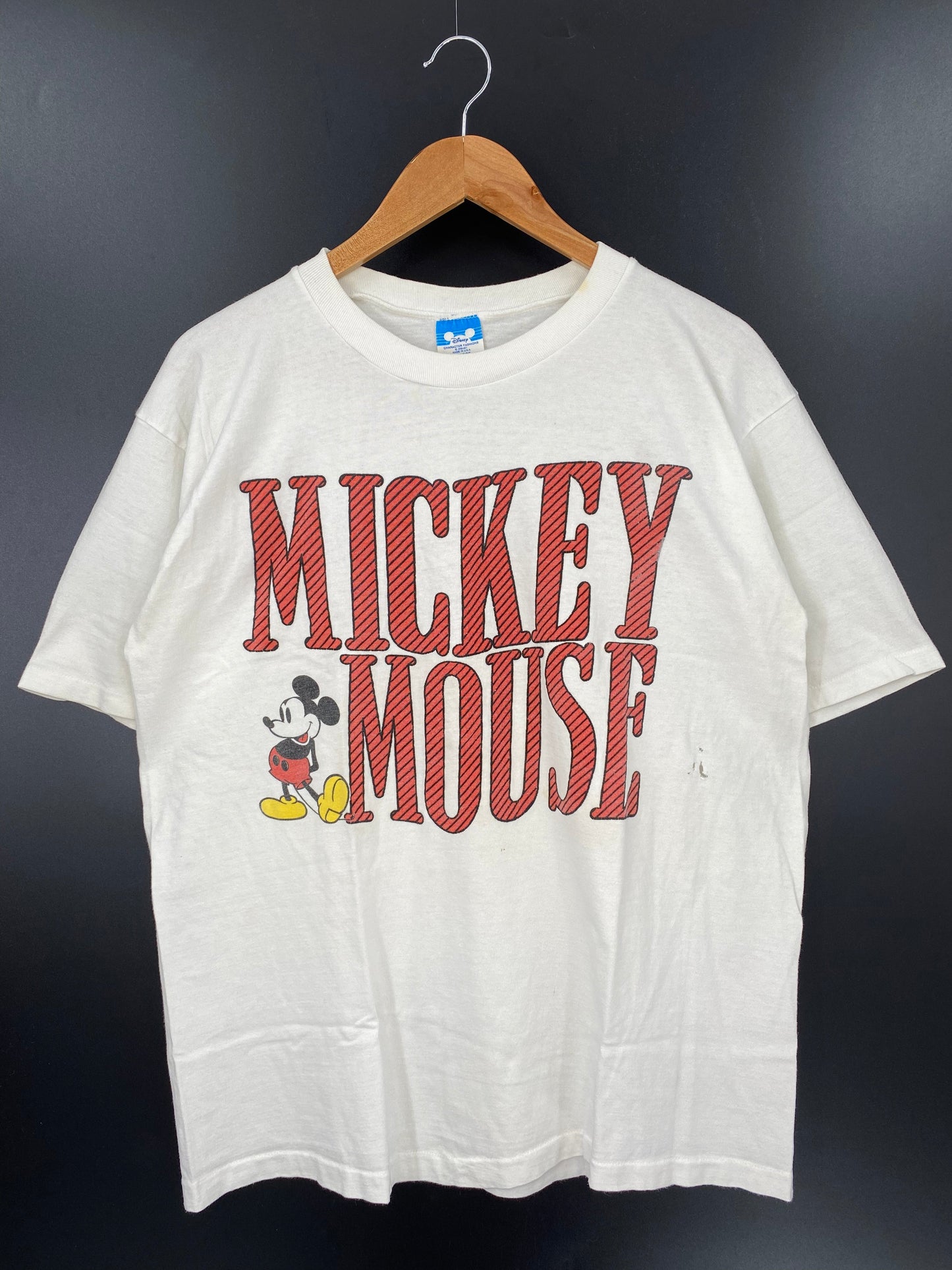 80’s DISNEY MICKEY Made in USA Size XL Vintage T-Shirt / A3925