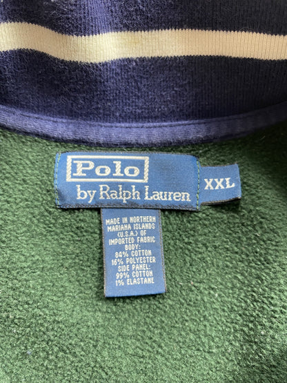 Vintage POLO RALPH LAUREN Size XXL Half Zip Sweat-shirt / A9222