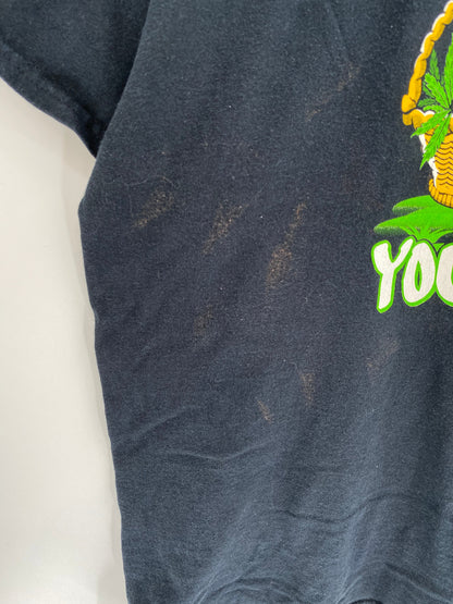 Vintage DISNEY Parody YOU GET HIGH Size Approx.XXL T-Shirt / A7689