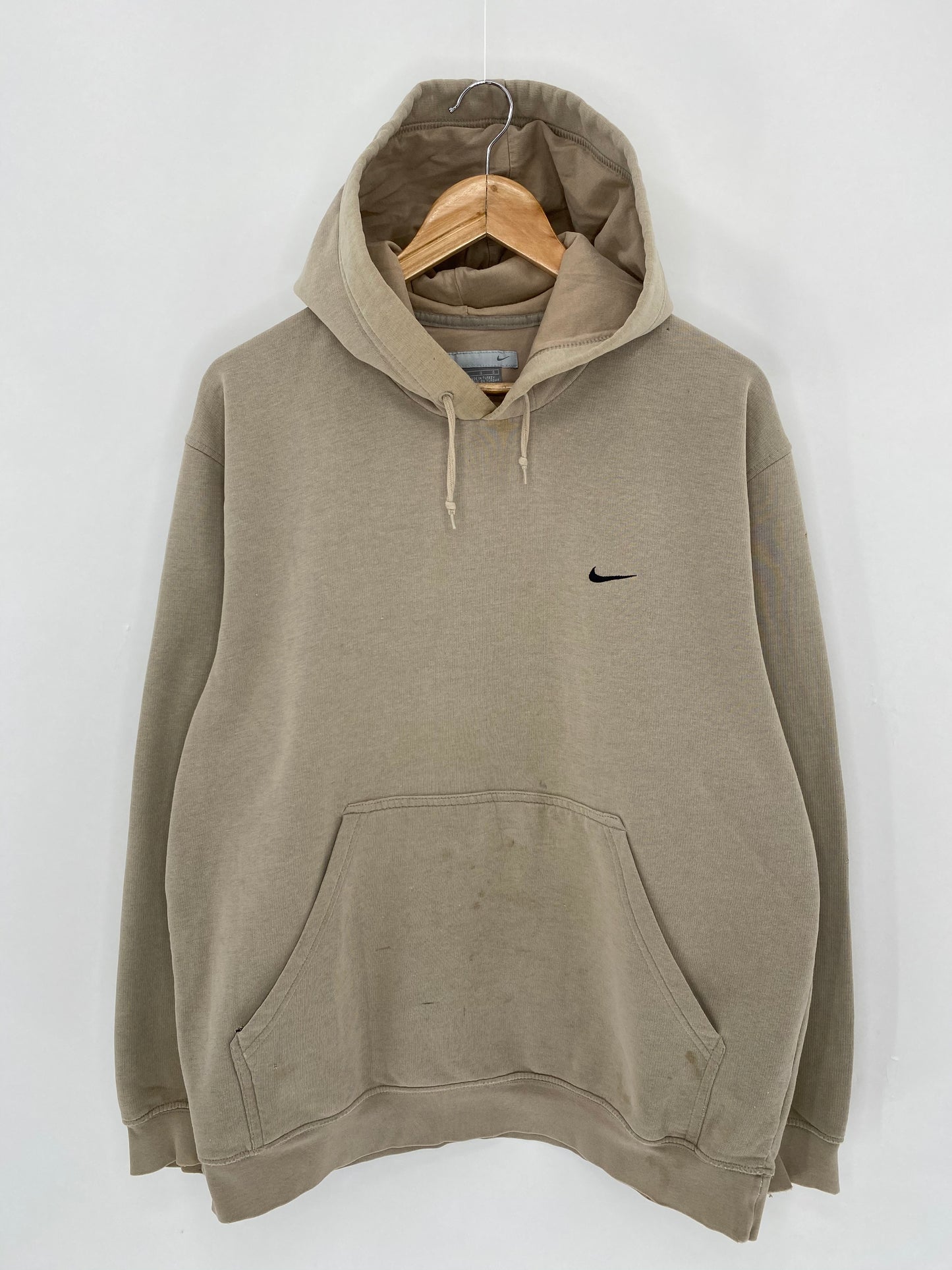 00' NIKE Mini Swoosh Size L Vintage Hoodie Sweat-shirt  / 6036