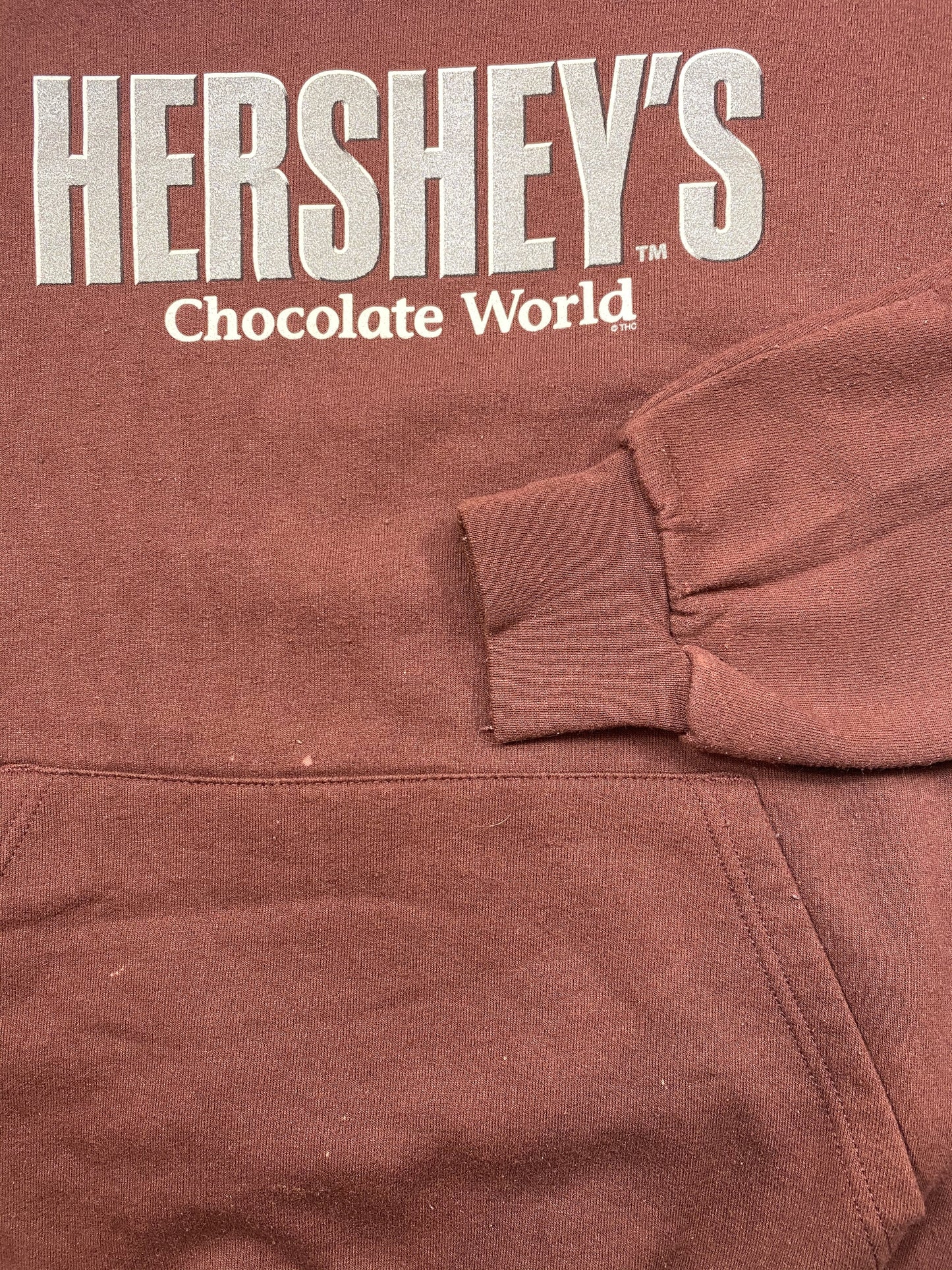 Vintage HERSHEY’S Size Approx. XL Hoodie Sweat-Shirt / k4636