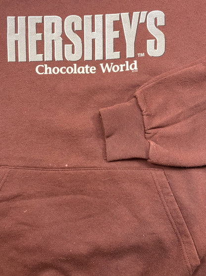 Vintage HERSHEY’S Size Approx. XL Hoodie Sweat-Shirt / k4636