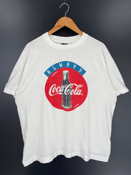 90's COCA COLA Made in USA Size XL Vintage T-Shirt /k62