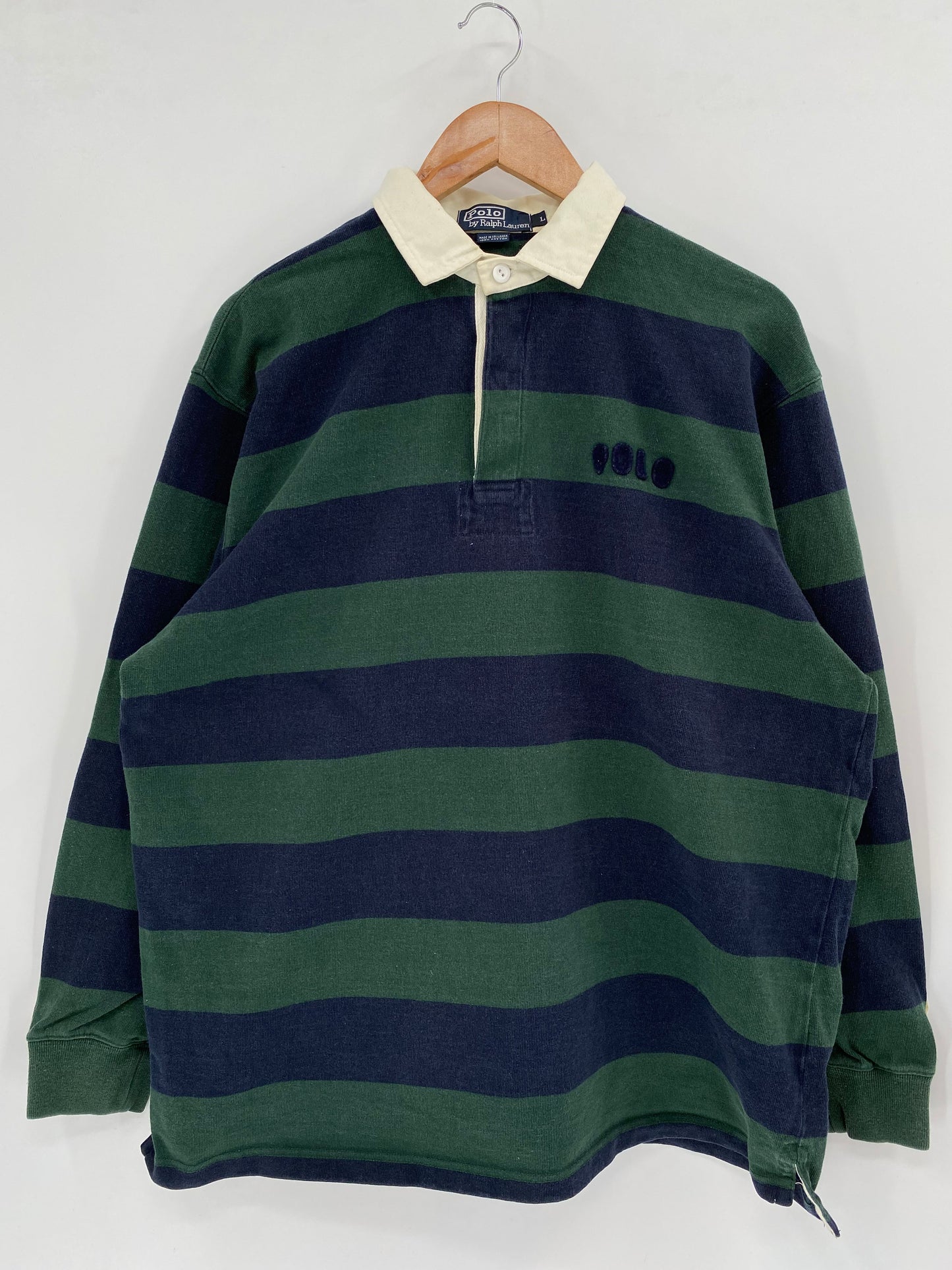 90's POLO RALPH LAUREN Size L Vintage Rugby-Shirt  / E2911R