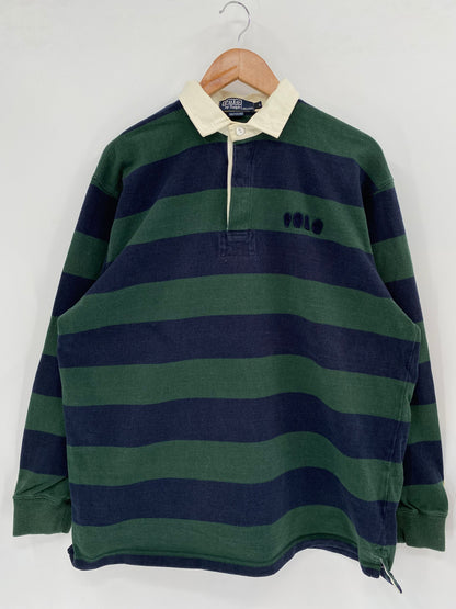 90's POLO RALPH LAUREN Size L Vintage Rugby-Shirt  / E2911R