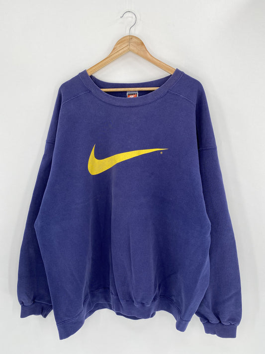 90’s NIKE MICHIGAN Size Approx.XXL Vintage Sweat-Shirt /K4769