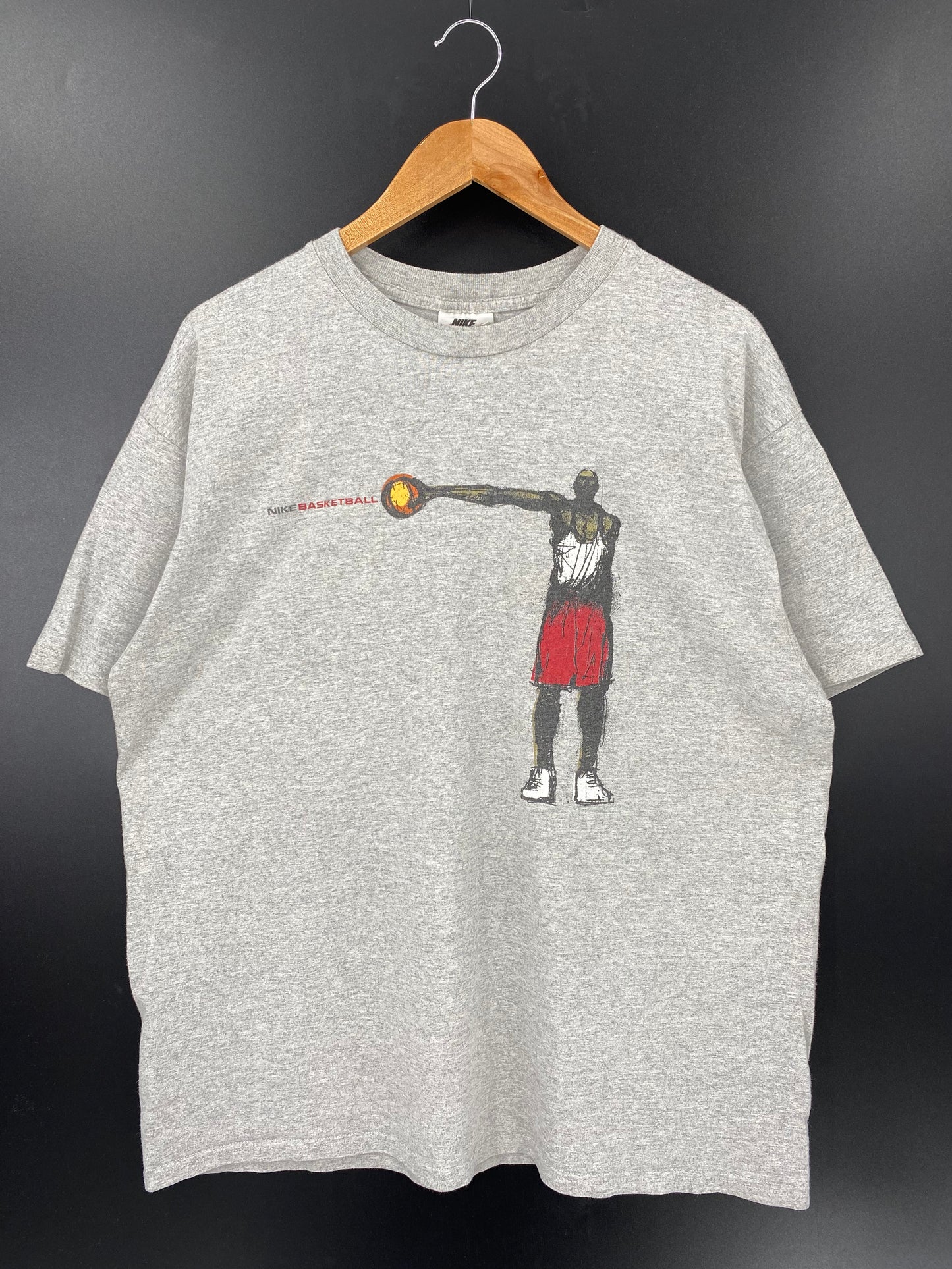 90's NIKE BASKETBALL Size L Vintage T-shirt / k2752