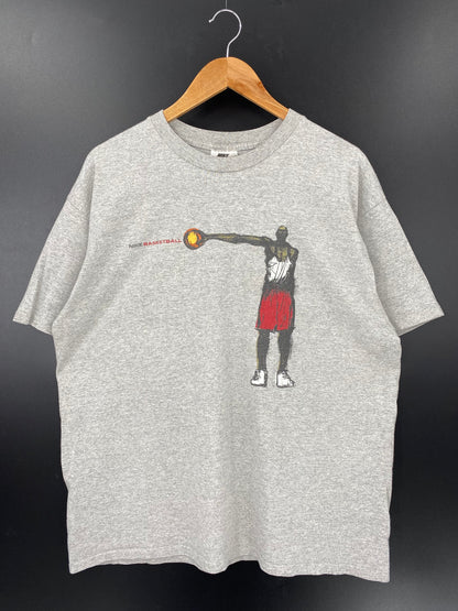 90's NIKE BASKETBALL Size L Vintage T-shirt / k2752