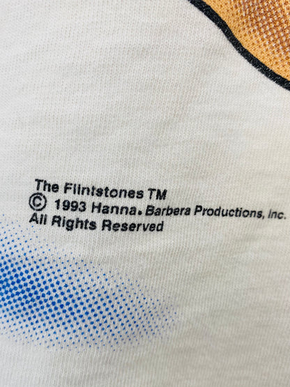 1993 The Flintstones Size No Tag (Approx. L) Vintage T-Shirt / 6676