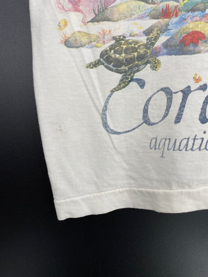 1992' LIQUIT BLUE CORAL REEF Made in USA Size L T-Shirt / K1534