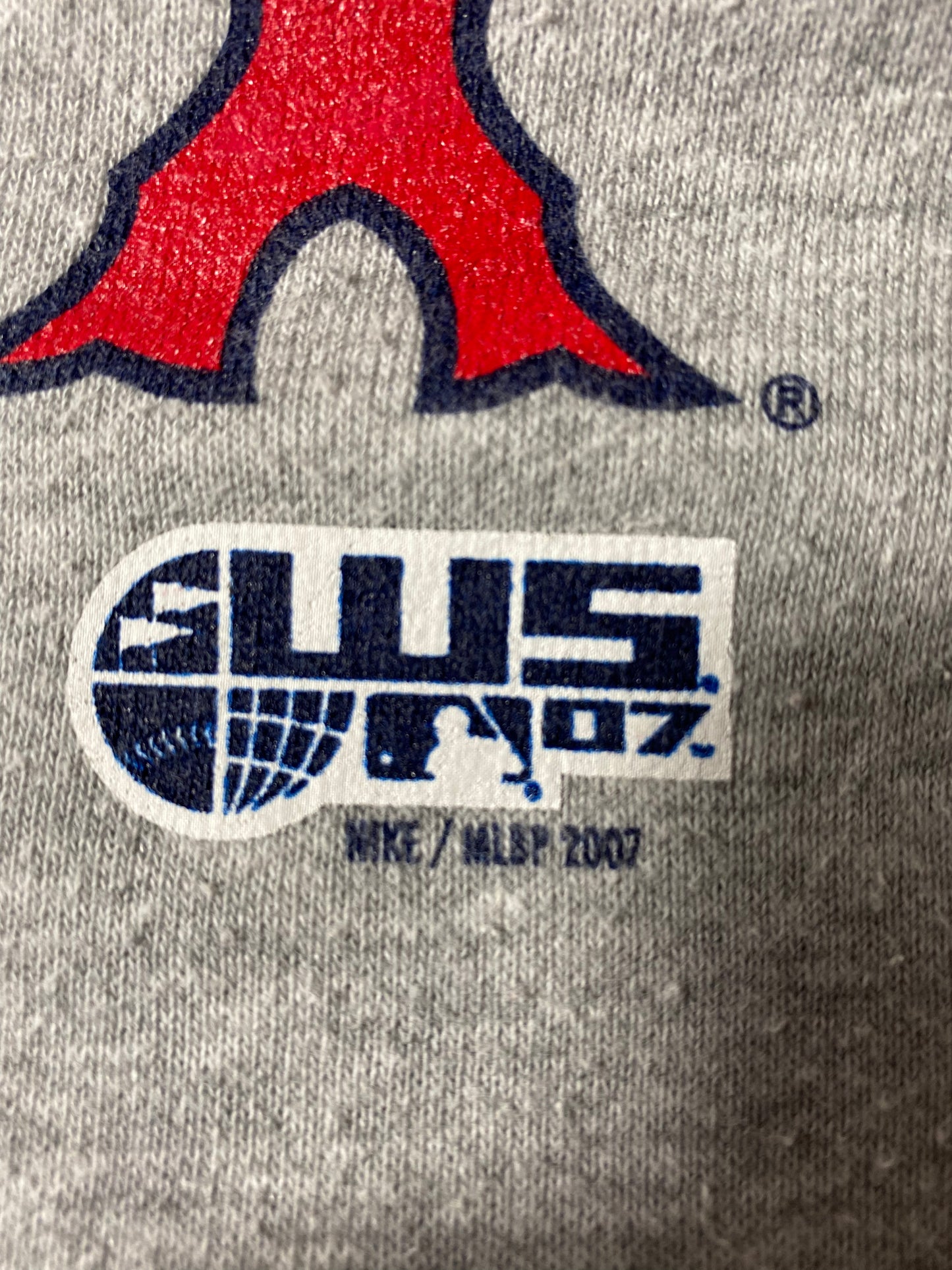2007 NIKE RED SOX Size XL MLB Hoodie Sweat-Shirt / K3556