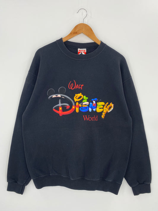 90’s DISNEY MICKEY Made in USA Size L Vintage Sweat-shirt / 8407