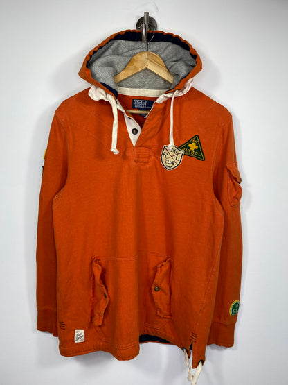 Vintage Polo Ralph Lauren Ski Patrol Hoodie Rugby-Shirt / 4967