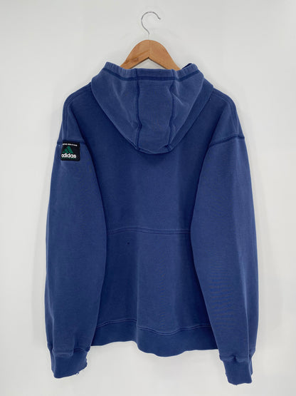 90's ADIDAS Equipment Size No Tag (Approx. XL) Vintage Hoodie Sweat-shirt / K7355