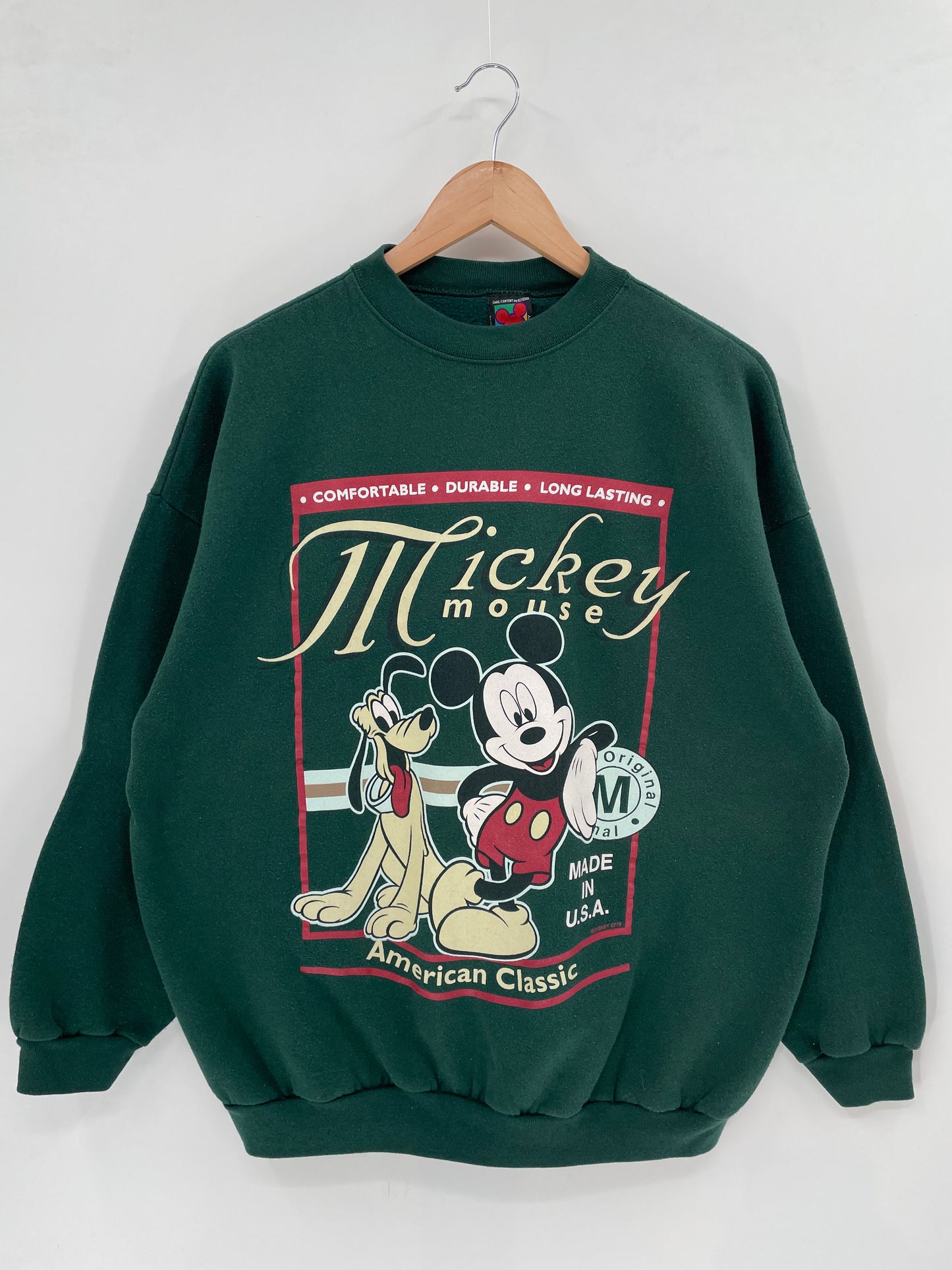 90’s DISNEY MICKEY Size L Vintage Sweat-shirt / K2420